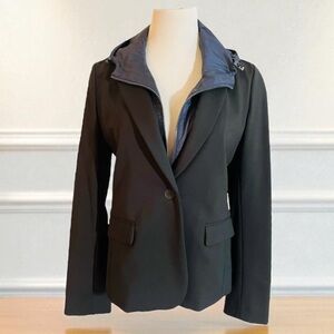 New! TORY BURCH SPORT Black Convertible Blazer Size Large